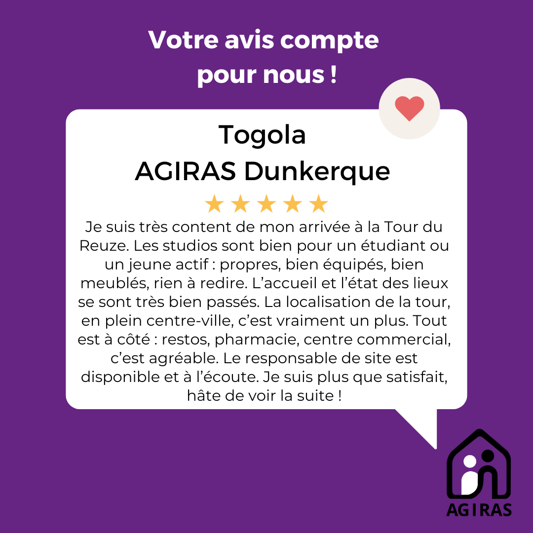 AGIRAS Avis client-Etudiants