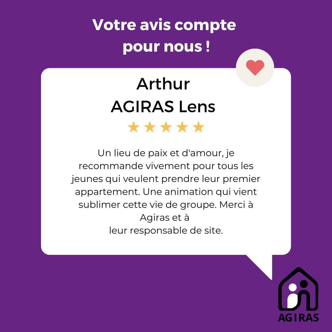 AGIRAS Avis client-Etudiants
